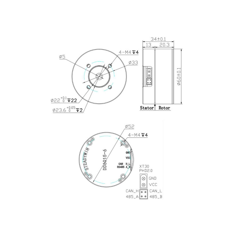 Direct Drive Servo Motor Robotics - Pan/tilt, stabilizzatore di carico, modulo giunto