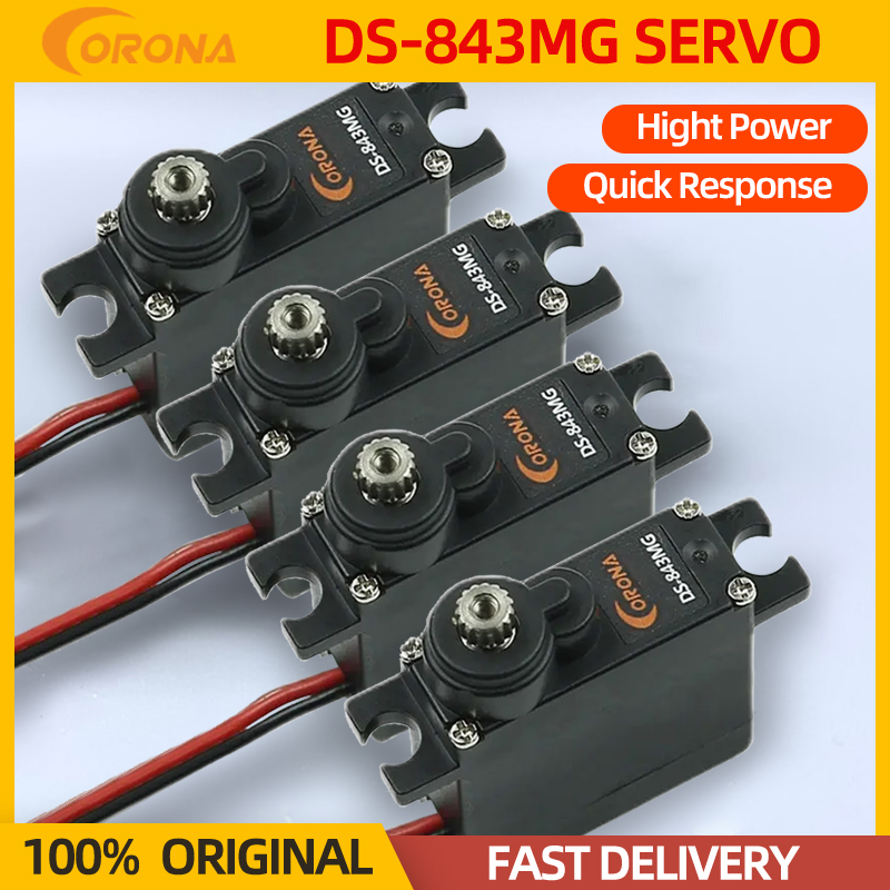 Brushless Motor Thrust Test Stand - 4PCS Corona DS843MG Servo Digitale Coppia