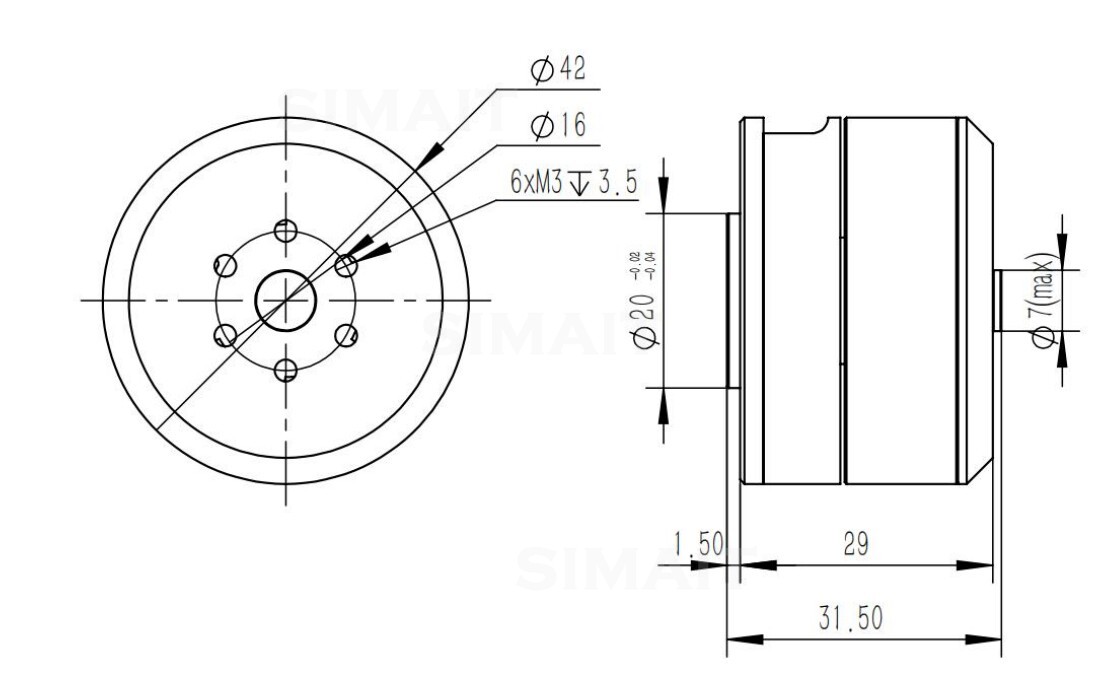 Motore Hub BLDC DAMIAO DM-H351 - Direct Drive Servo Motor Robotics recensione e prezzo